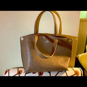 Faux leather handbag